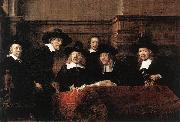REMBRANDT Harmenszoon van Rijn Sampling Officials of the Drapers' Guild oil painting picture wholesale